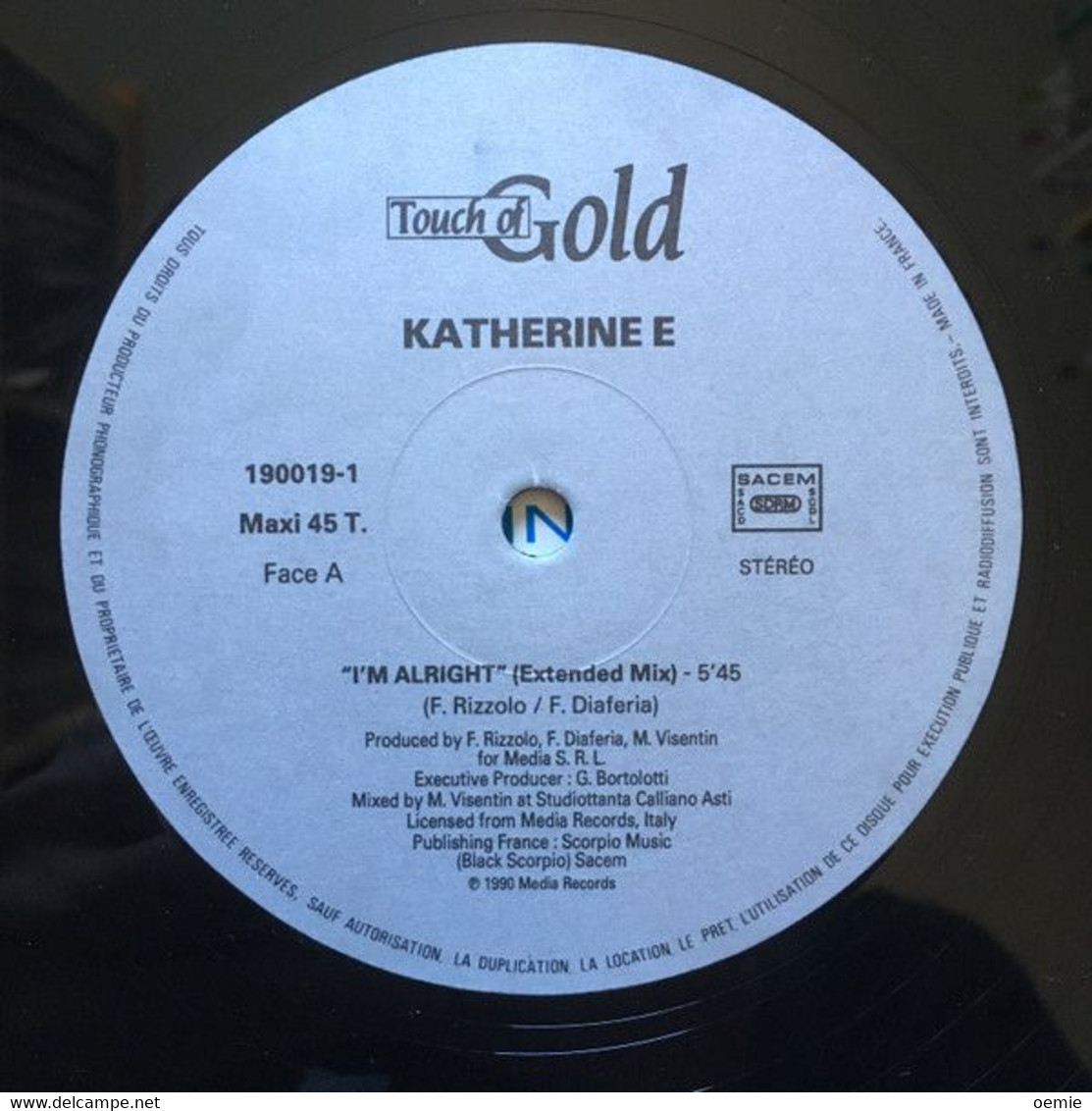 KATHERINE E °  I ' M  ALRIGHT - 45 T - Maxi-Single