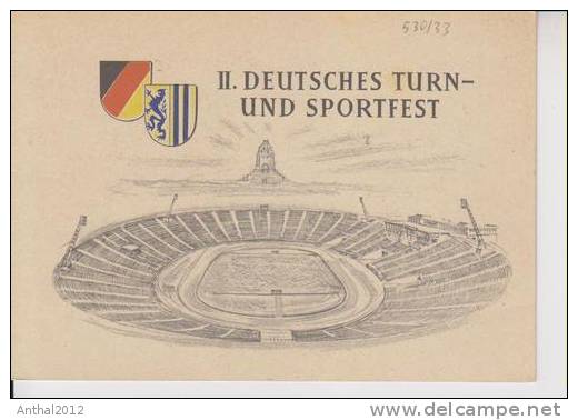 Ersttagsbrief Deutsches Turnfest Leipzig Stadion Stadium 2.8.1956 - Sonstige & Ohne Zuordnung