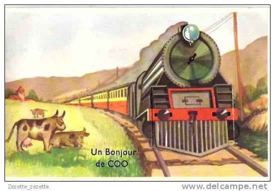 COO  Loporello, Carte à Système 10 Vues (10) Train Locomotive, Voyage, Non  Voyagé   (220) - Trois-Ponts