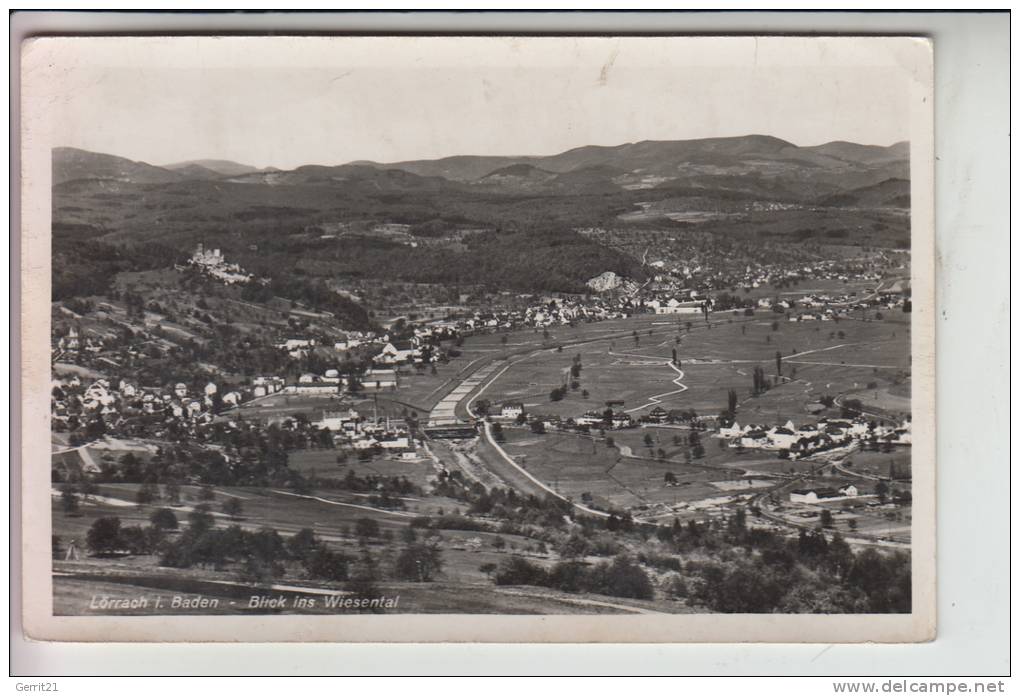 7850 LÖRRACH, Blick Ins Wiesental - Loerrach