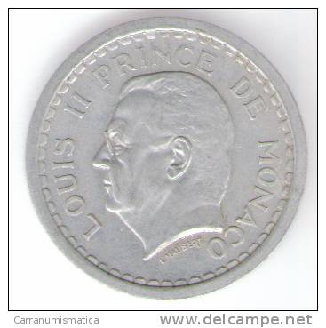 MONACO 2  FRANCS 1943 - 1922-1949 Louis II