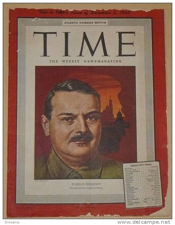 Time - Atlantic Overseas Edition -9 Dicembre 1946 - 1900-1949