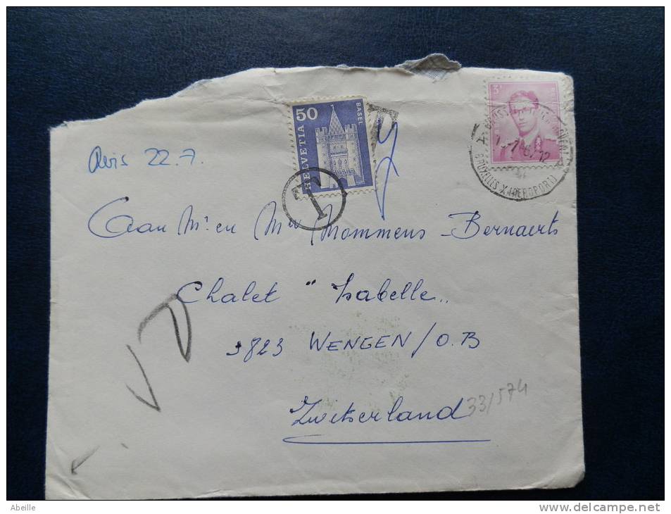 33/574   LETTRE  BELGE  TAXE - Postage Due