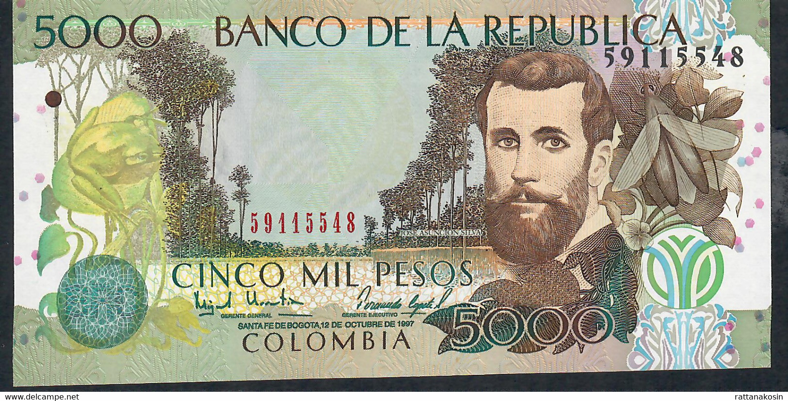 COLOMBIA P447a     5000   PESOS  12.10.1997    UNC. - Sonstige & Ohne Zuordnung