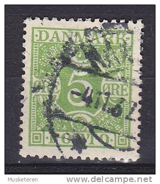 Denmark Porto Postage Due 1930 Mi. 20     5 Ø Ziffern Und Vier Kronen, Glatter Grund - Postage Due