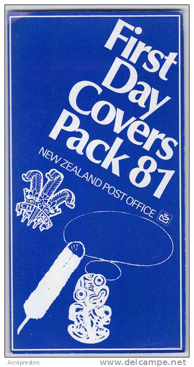 C0138 NEW ZEALAND 1981 Official Pack Of All Years FDCs - Brieven En Documenten