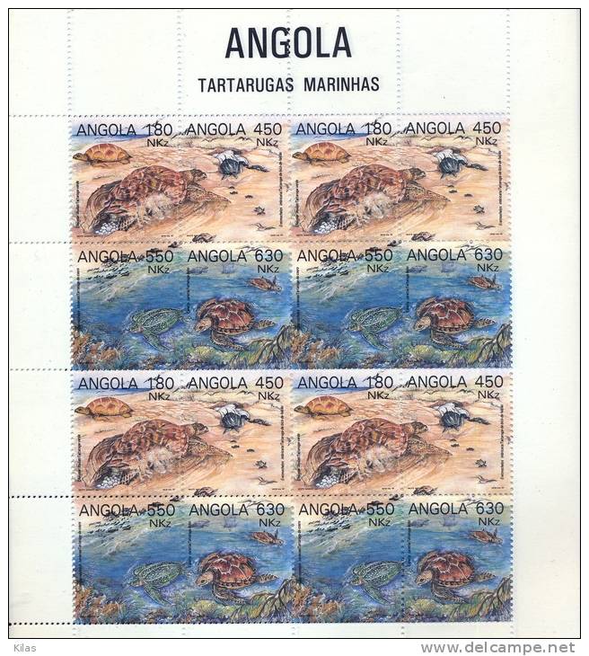 ANGOLA 1993 Sea Turtles - Angola