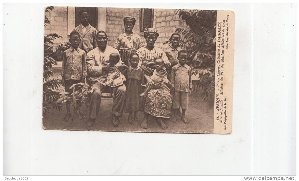 BR56909 Afrique Pierre Claver Catechiste Du Dahomey Avec Sa Famille   2 Scans - Benin