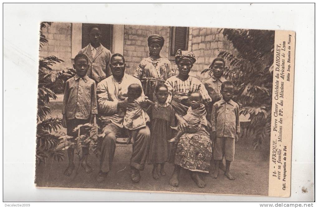 BR57111 Pierre Claver Catechiste Du Dahomey Avec Sa Famille   2 Scans - Benin
