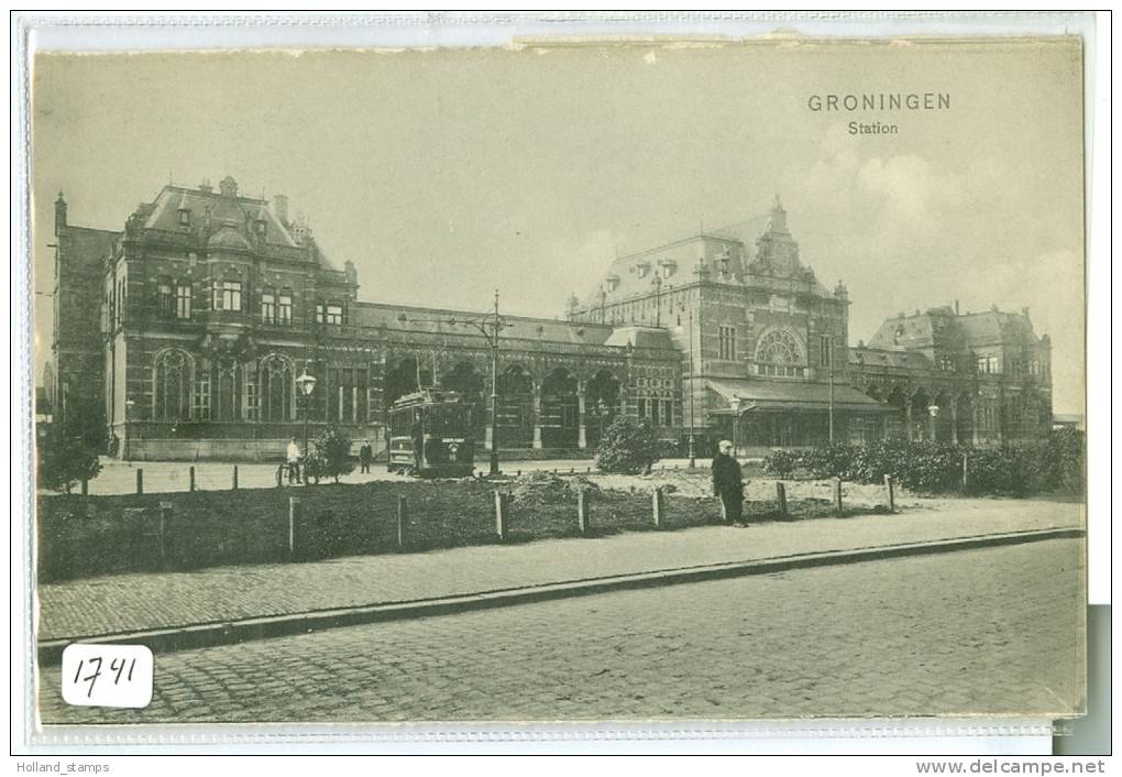 STATION  * GRONINGEN (1741)  ANSICHTKAART * - Groningen