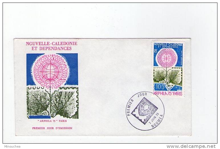 FDC Nouvelle Calédonie - Poste Aérienne - Arphila 1975 - Obl  Du 07/06/75 (1er Jour) - Used Stamps