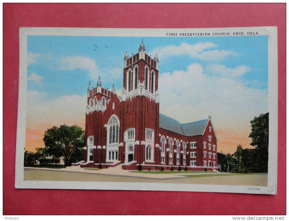 - Oklahoma > Enid Presbyterian Church- - 1944 Cancel ------------       Ref 870 - Enid