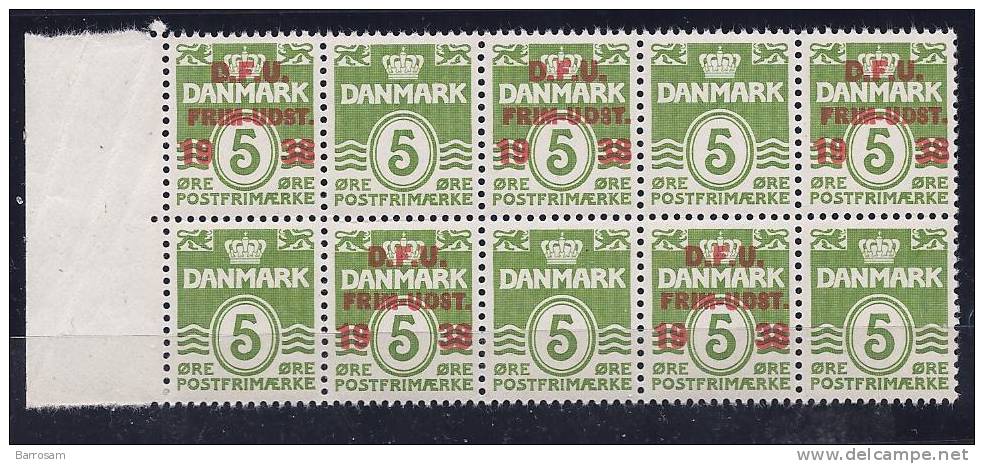 Denmark1938:Michel243(5 Pairs9 Catalogue Value 60Euros - Ungebraucht