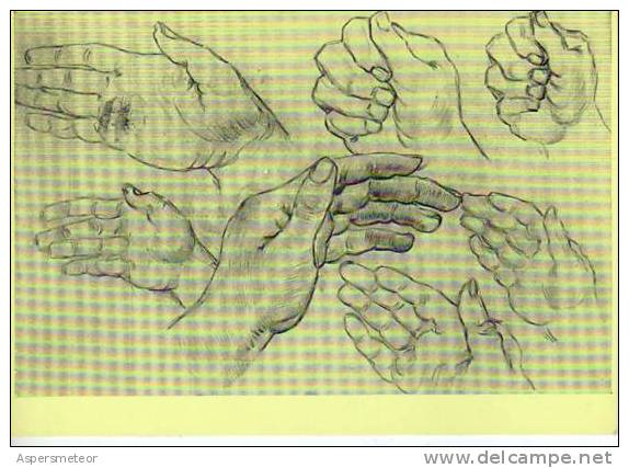 STUDY OF HANDS  VINCENT VAN GOGH  MUSEO DE AMSTERDAM  OHL - Oggetti D'arte