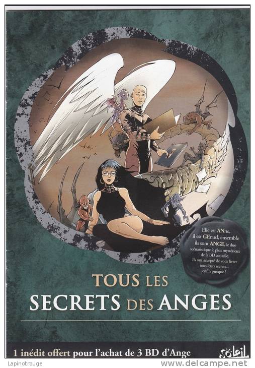 Dossier De Presse ANGE (Varanda Paradis Perdu La Geste...) éditions Soleil 2005 - Dossiers De Presse