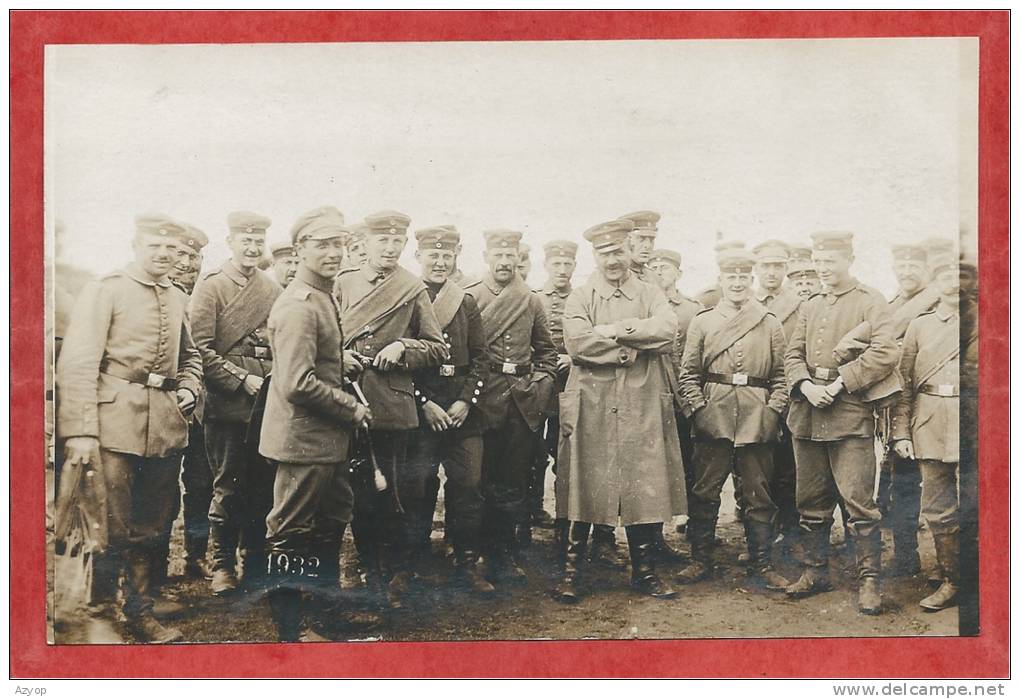 ELSENBORN - Carte Photo Militaire Allemande - Guerre 14/18 - Soldats Allemands - 3 Scans - Elsenborn (camp)