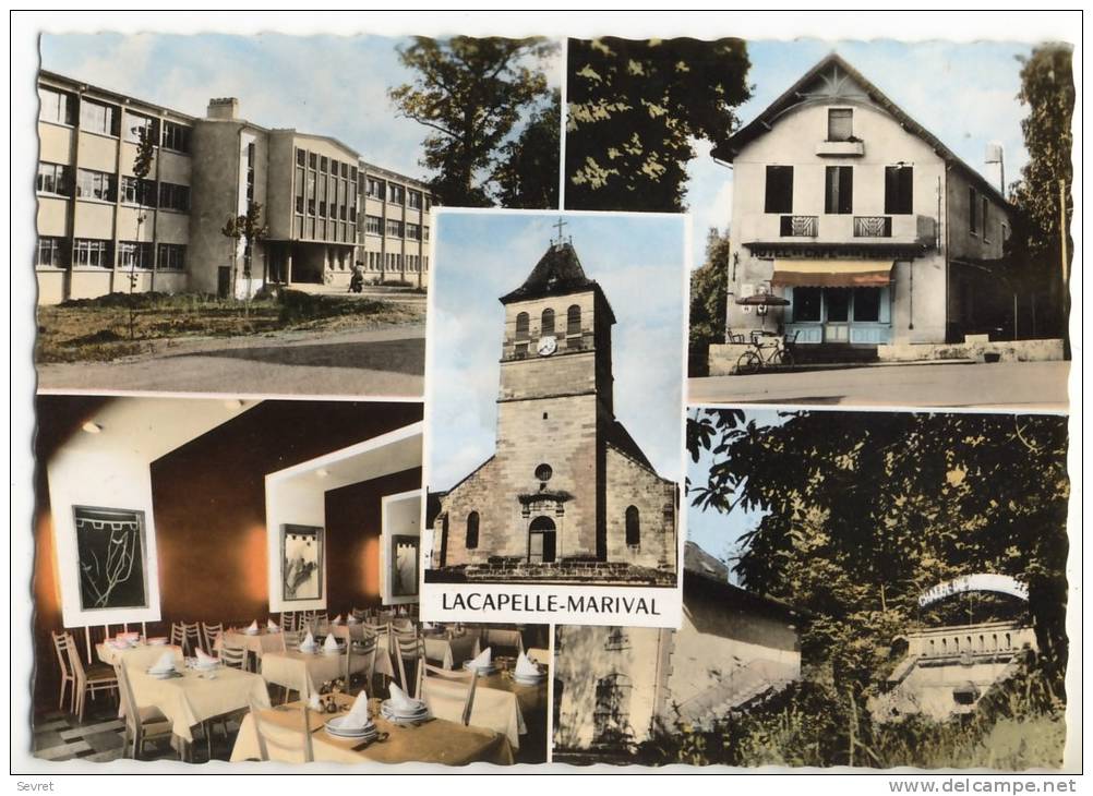 LACAPELLE-MARIVAL.-  Vues Multiples  . CPM Dentelée - Lacapelle Marival