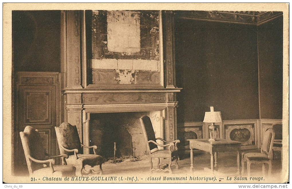 Chateau De Haute Goulaine (classe Monument Historique) Le Salon Rouge - Haute-Goulaine