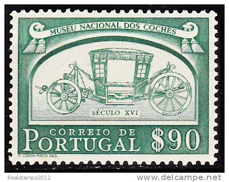 PORTUGAL - 1952,  Museu Nacional Dos Coches.    $90   ** MNH  MUNDIFIL  Nº 744 - Ungebraucht