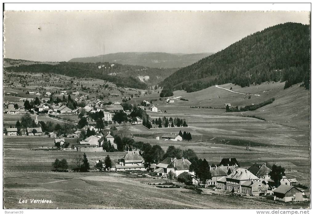 CPSM SUISSE LES VERRIERES JOLIE VUE D'ENSEMBLE - Les Verrières