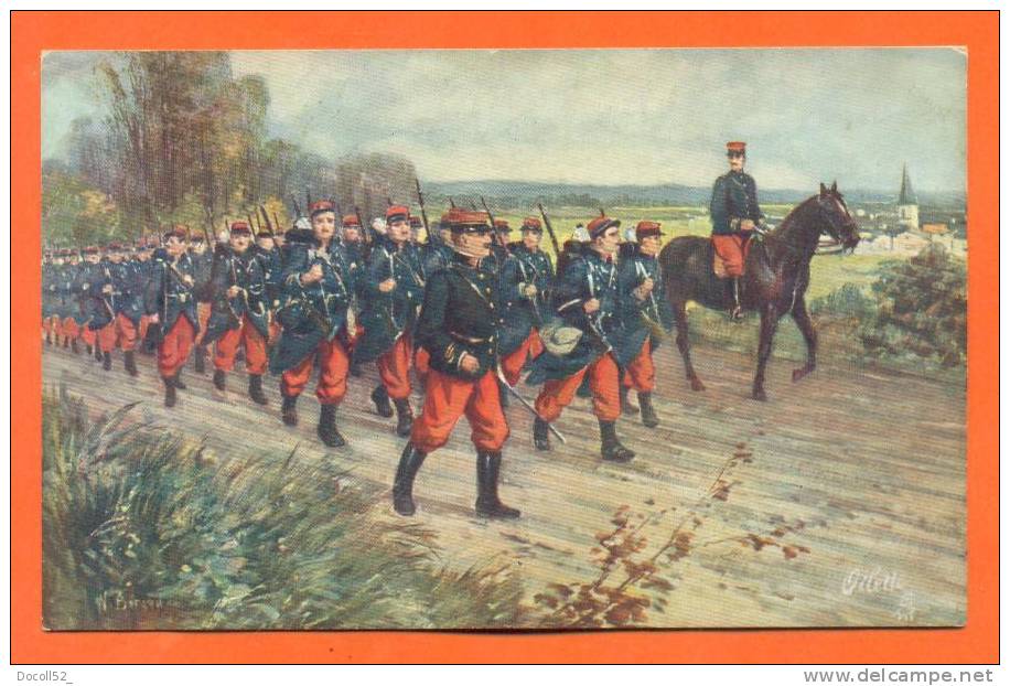 Militaires En Campagne - Carte  Illustrateur - Reggimenti