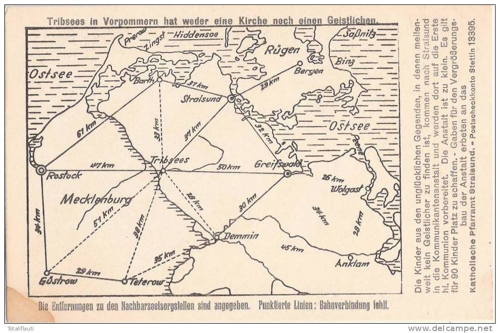 Katholisches Pfarramt Stralsund Übersicht Tribsees In Vorpommern Hat Werder Kirche Noch Pfarrer Christliche Wüste - Stralsund