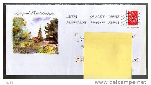 France Entier Postal PAP Lampaul Ploudalmézeau - CAD La Poste 05505A Du 30-03-2010 - Lot G4S/07R170 - Prêts-à-poster: Repiquages /Lamouche