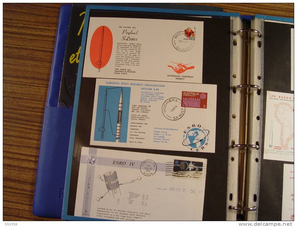 FUSEE RAKETE COSMOS ELDO CECLES ESA NASA ARIANE WOOMERA ESRO CONSEIL EUROPE 60 DOCUMENTS + PRESSE