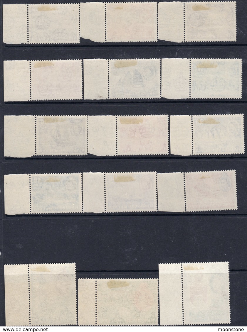 Singapore QEII 1955 Definitives Complete To $5, Lightly Hinged Mint (A) - Singapore (...-1959)