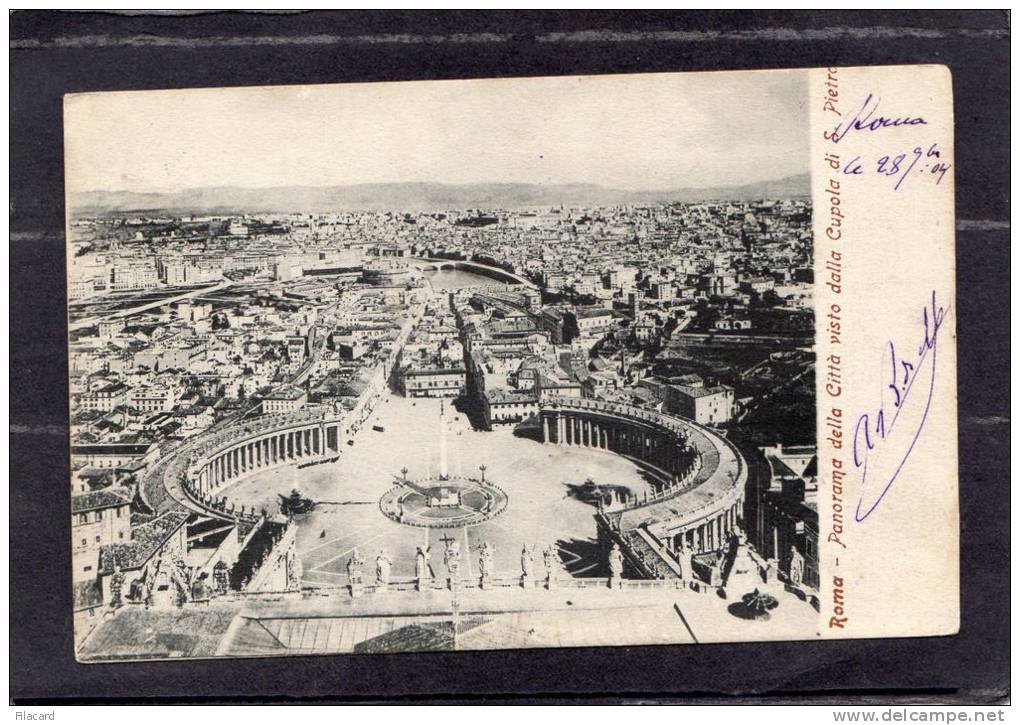 36978    Italia,    Roma -  Panorama  Della  Citta Visto  Dalla  Cupola  Di  S.  Pietro,  VGSB  1904 - Multi-vues, Vues Panoramiques