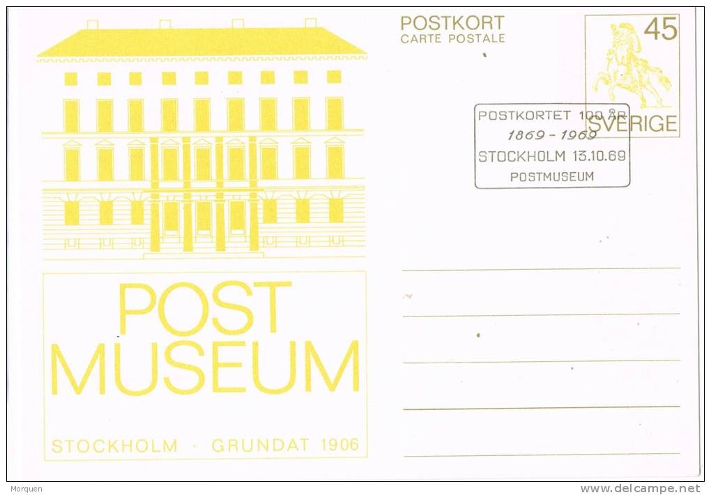 2039. Entero Postal Suecia 1969, Stockholm, Sverige Post Museum - Ganzsachen