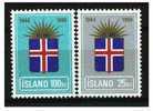 Ijsland Islande 1969 Yvertn° 385-86 *** MNH Cote 8,75 Euro - Ongebruikt