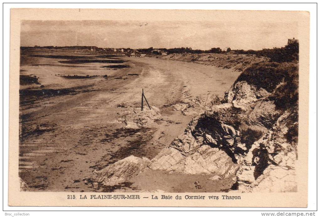 La Plaine-sur-Mer, La Baie Du Cormier Vers Tharon, éd. J. Nozais N° 215 - La-Plaine-sur-Mer