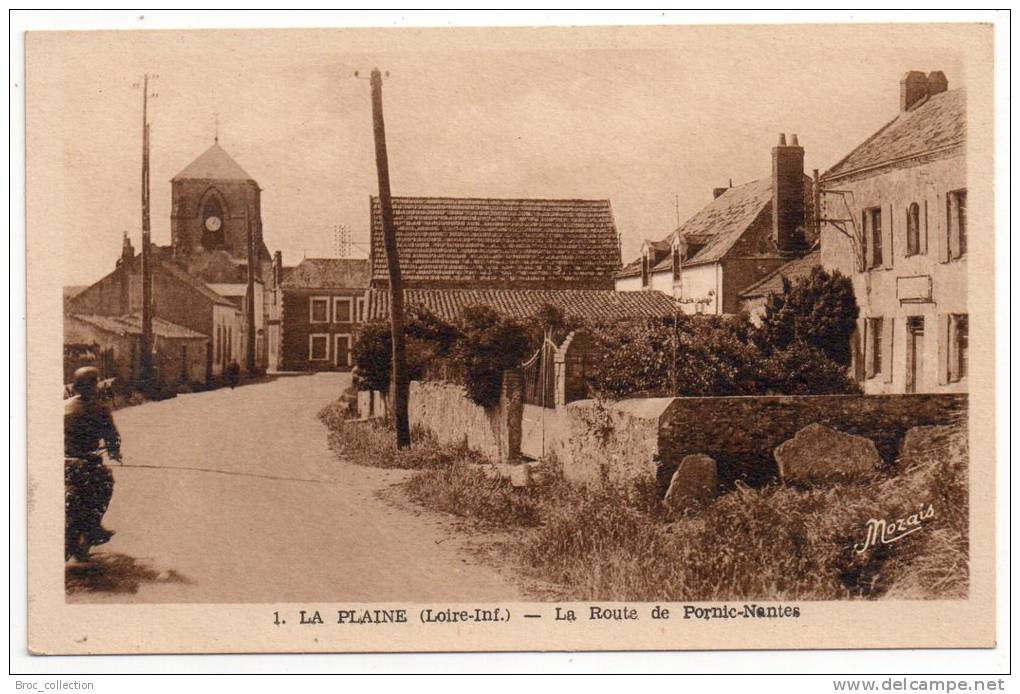 La Plaine (-sur-Mer), La Route De Pornic - Nantes, éd. J. Nozais N° 1 - La-Plaine-sur-Mer