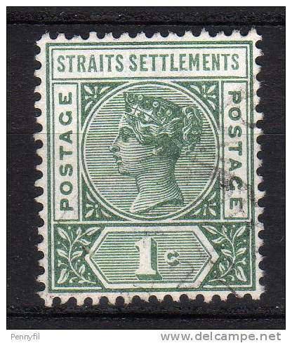 STRAITS SETTLEMENTS - 1892/01 YT 65 USED - Straits Settlements