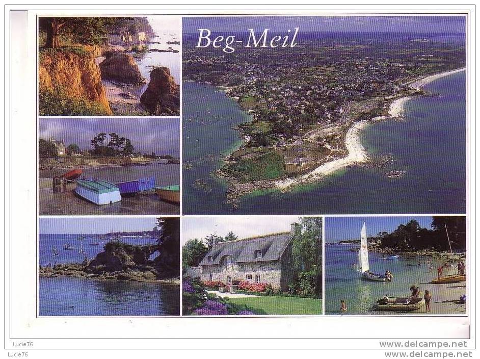 BEG MEIL  -  La Pointe Et Les Plages  - 5 Vues - Beg Meil