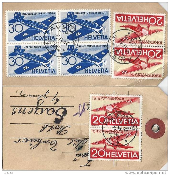 Paketadresse  Au SG - Sagens GR  (VB Frankatur)          1944 - Sonstige & Ohne Zuordnung