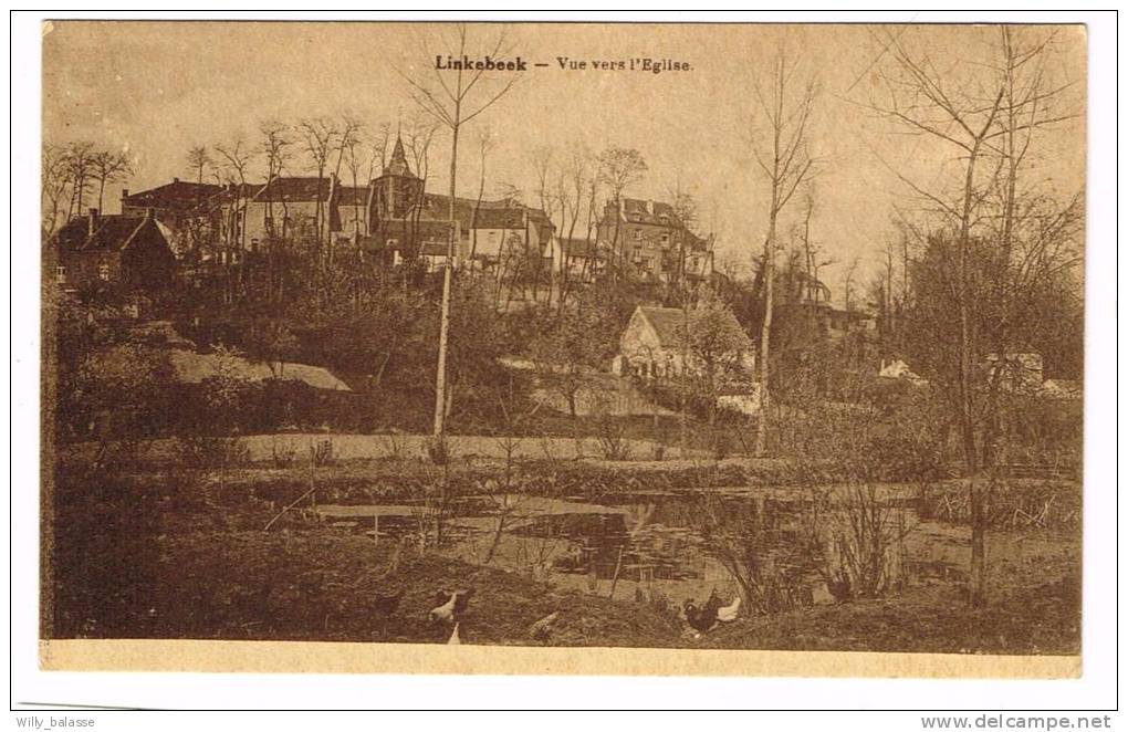 Postkaart / Carte Postale "Linkebeek - Vue Vers L'Eglise" - Linkebeek