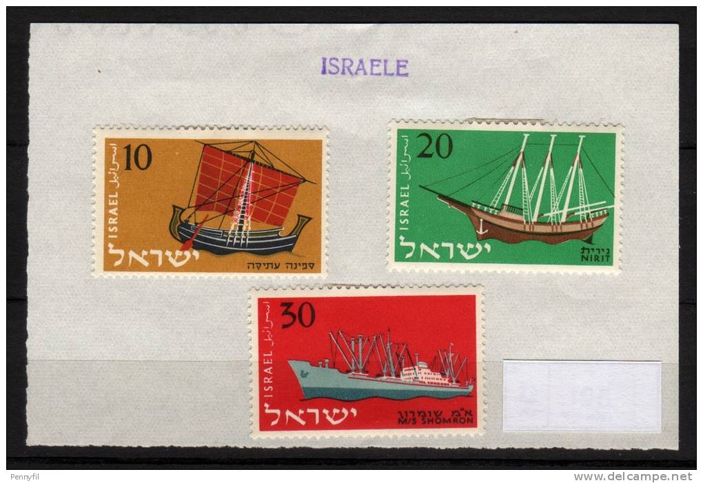 ISRAELE - 1958 YT 134+135+136 * - Nuevos (sin Tab)