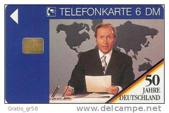 Germany - O 789, 50 Jahre Deutschland: Mr.Tagesschau - Karl-Heinz Köpke, 3300ex, 5/95, Mint - O-Series : Séries Client