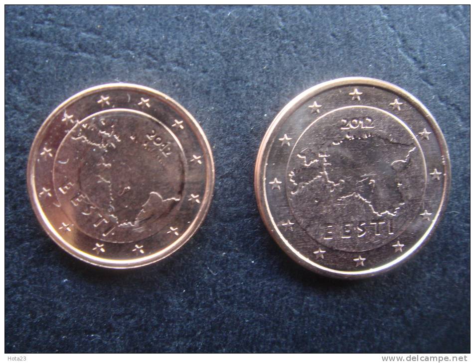 Estonia, 1 AND 2  Euro CENT  2012   UNC - Estland