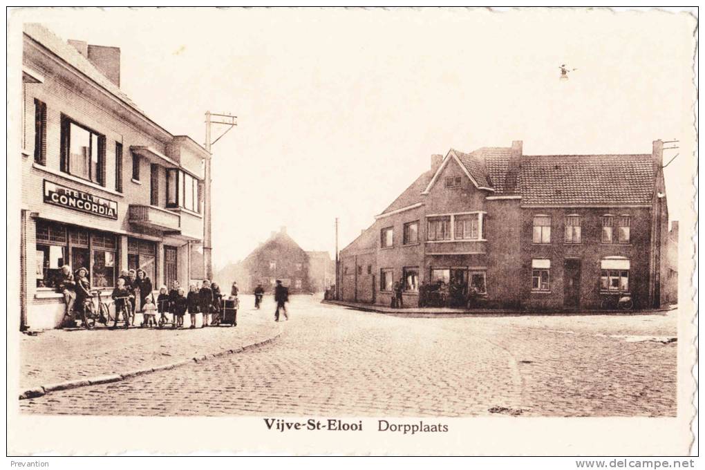 VIJVE SAINT ELOOI - Dorpplaats - Superbe Carte Animée - Waregem