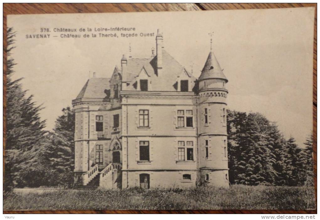 44 SAVENAY   N° 378 CHATEAU DE LA THERBE FACADE OUEST - Savenay