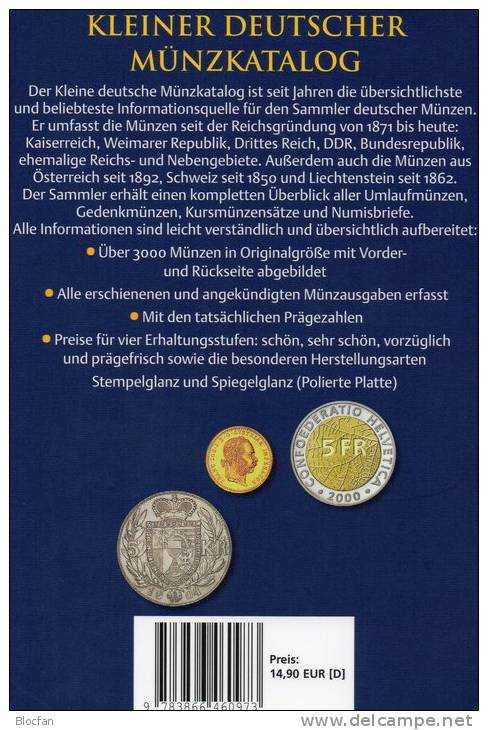 Kleiner Münzkatalog Schön 2013 Neu 15€ Für Numis-Briefe Coin Of Germany Austria Helvetia Liechtenstein 978-3-86646-097-3 - Autriche