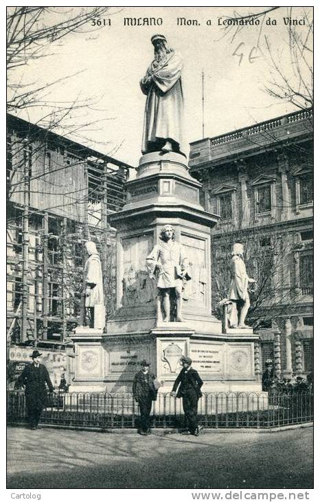 Milano - Monumento A Leonardo Da Vinci - Milano