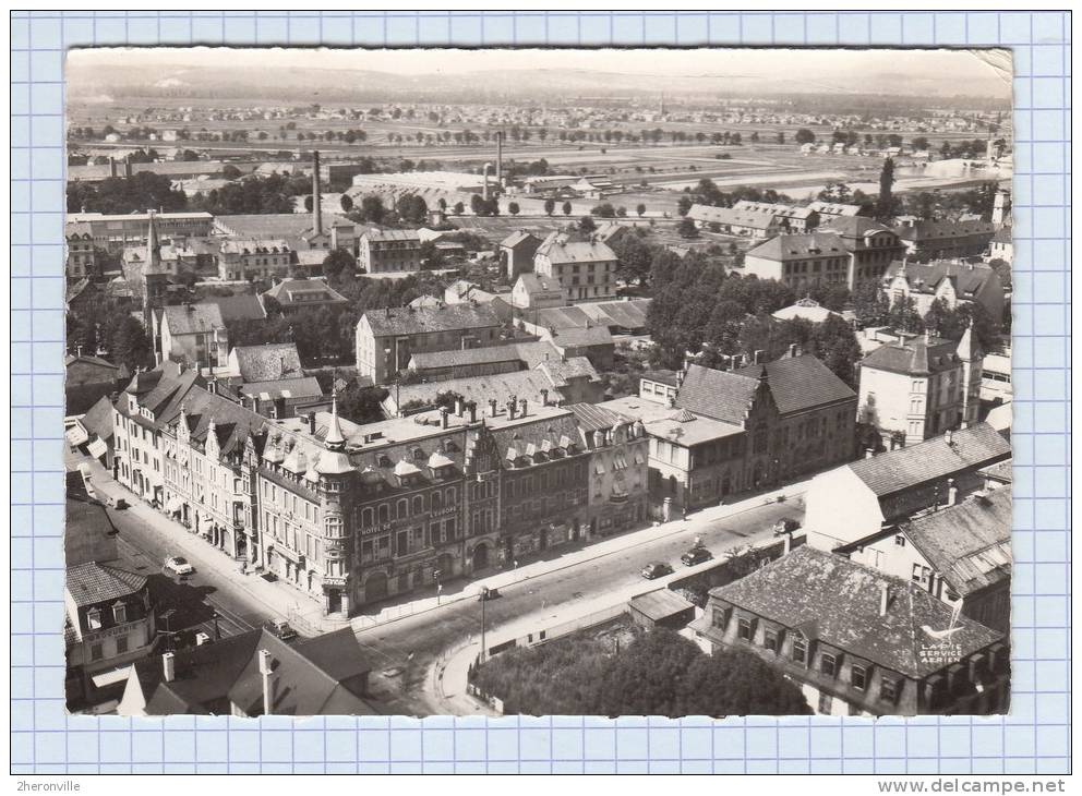 CPSM - SAINT LOUIS - Le Carrefour - Hotel De L'Europe - Usine - 1959 - Saint Louis