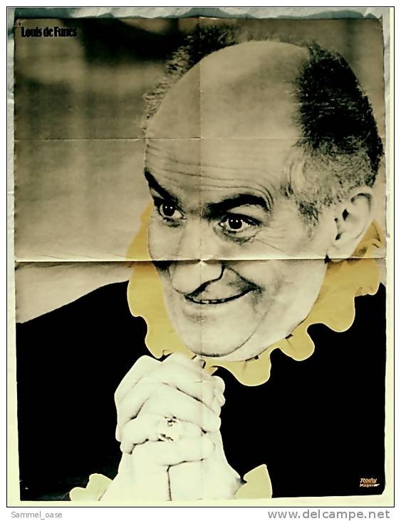 Musik Poster  - Barclay James Harvest -  Rückseitig Louis De Funes  -  Ca. 57 X 44 Cm  -  Von Pop-Rocky  Ca. 1980 - Plakate & Poster