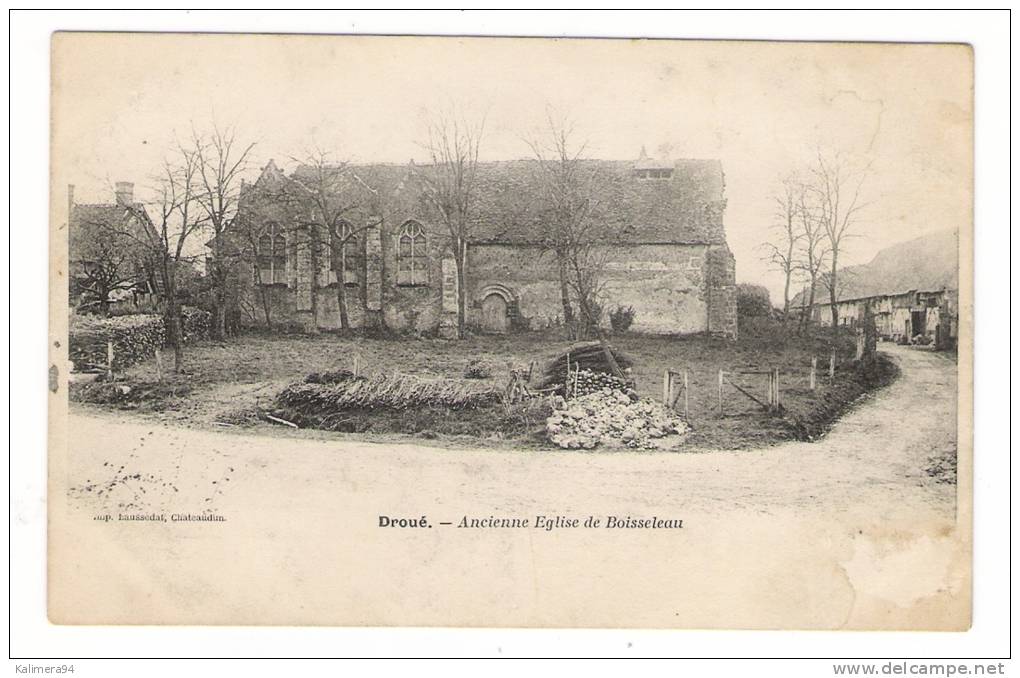 LOIR-ET-CHER  /  DROUE  /  ANCIENNE  EGLISE  DE  BOISSELEAU  /  CPA  PRECURSEUR - Droue