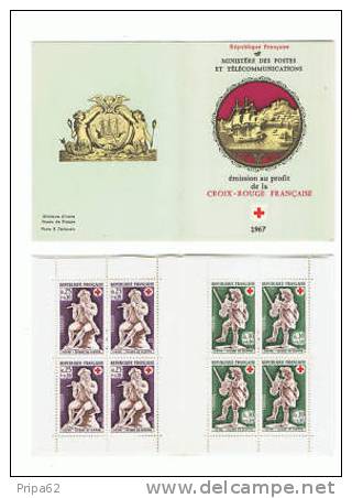 C+ 67 - TIMBRE DE FRANCE CARNET CROIX-ROUGE 1967 NEUF** - Croix Rouge