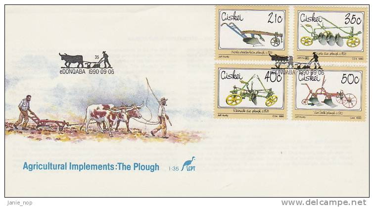 Ciskei 1990 Agricultural Implements FDC - Ciskei